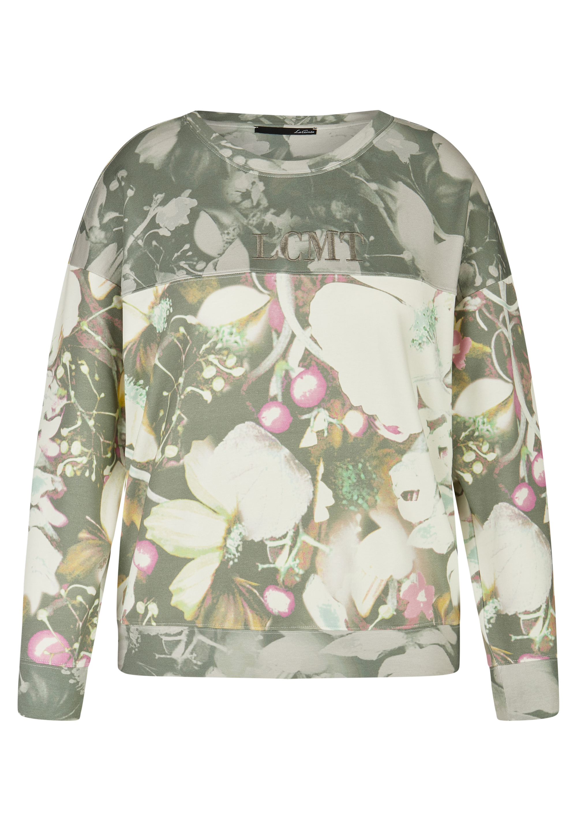 Sweatshirt mit floralem Muster und Logostickerei