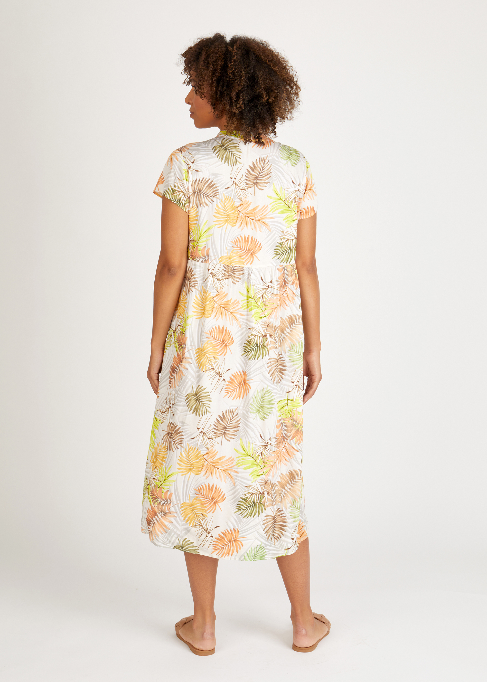 Kleid mit Palmen-Print