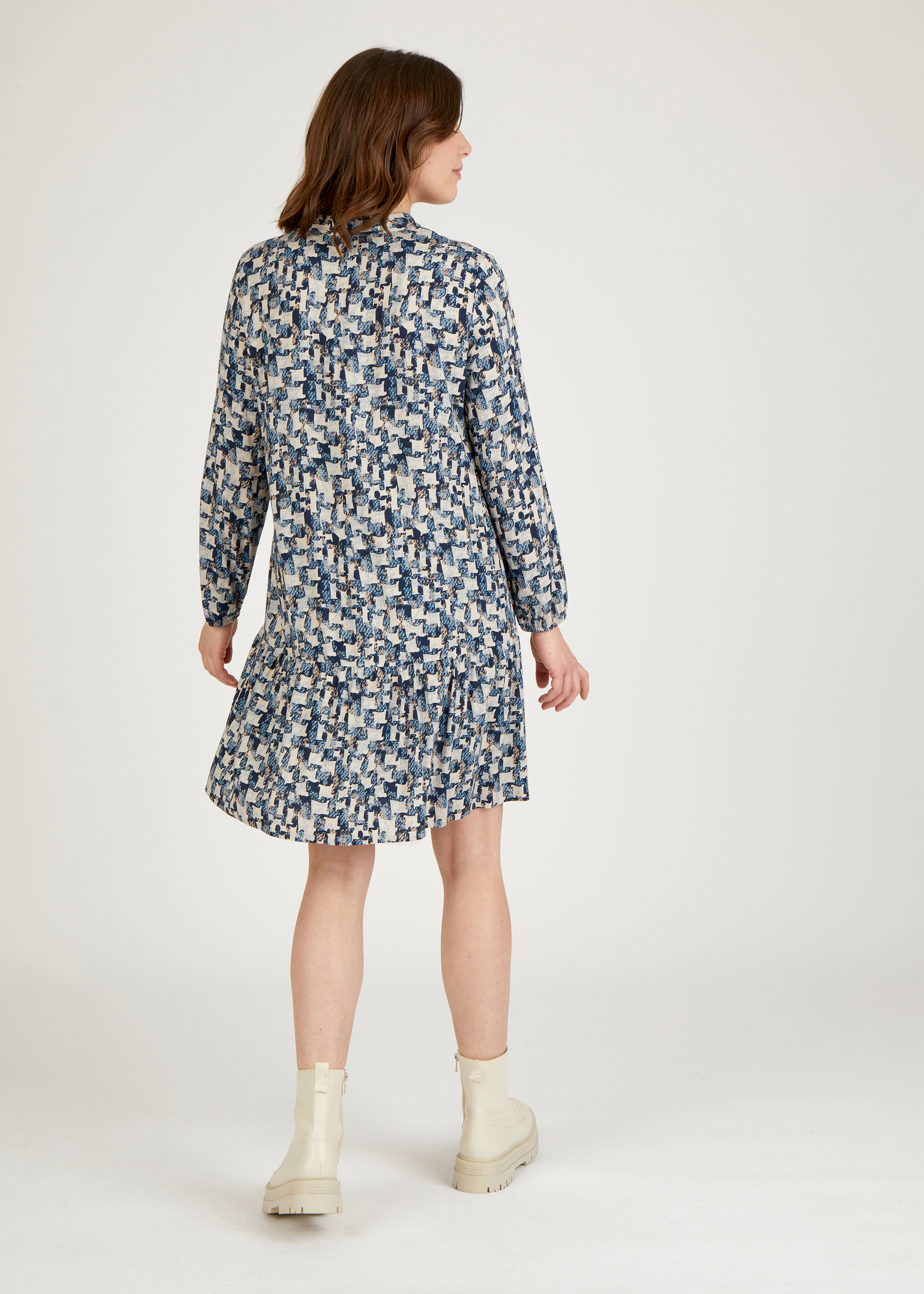 Kleid mit abstraktem Allover-Print