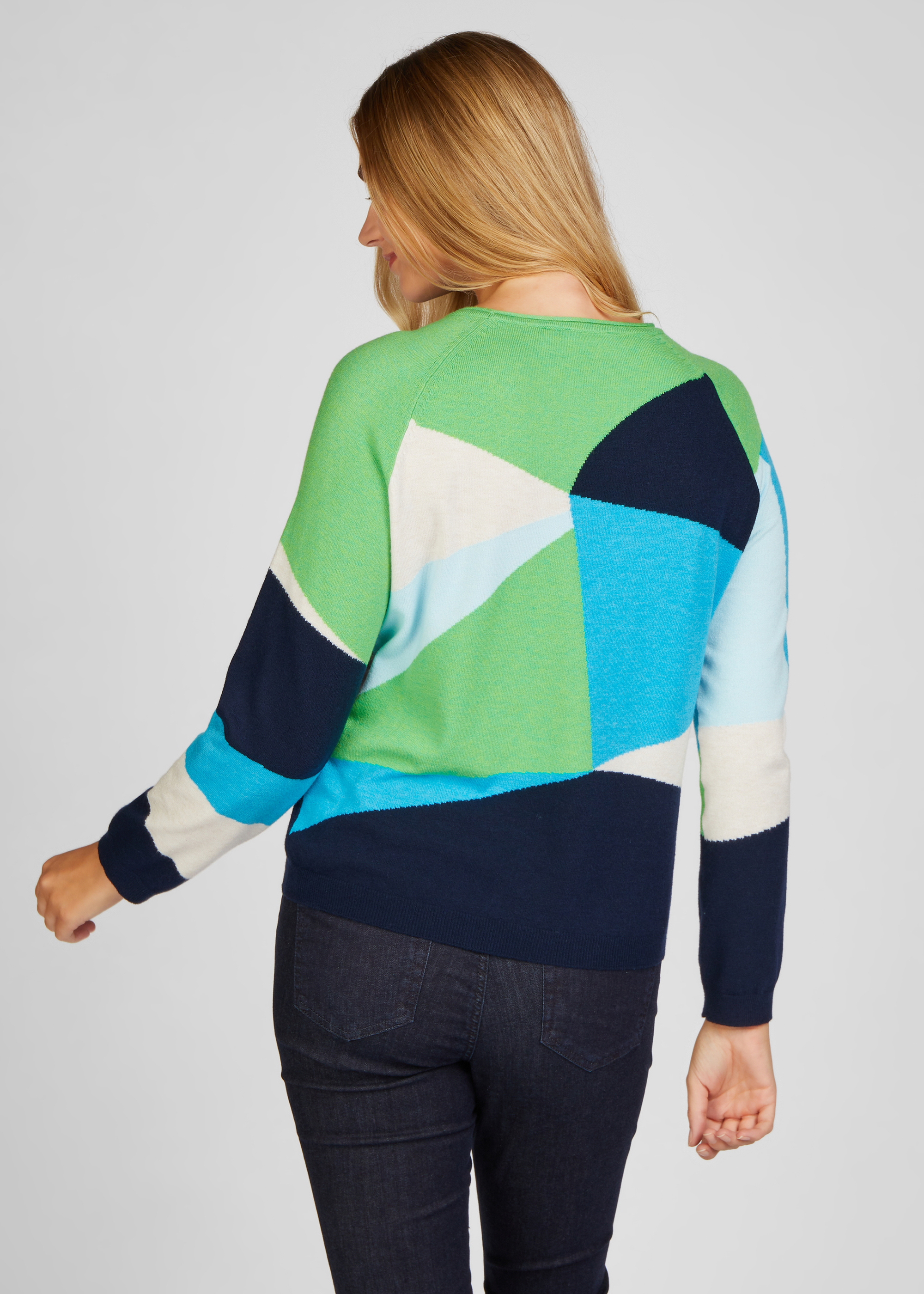 Pullover mit großflächigem Muster