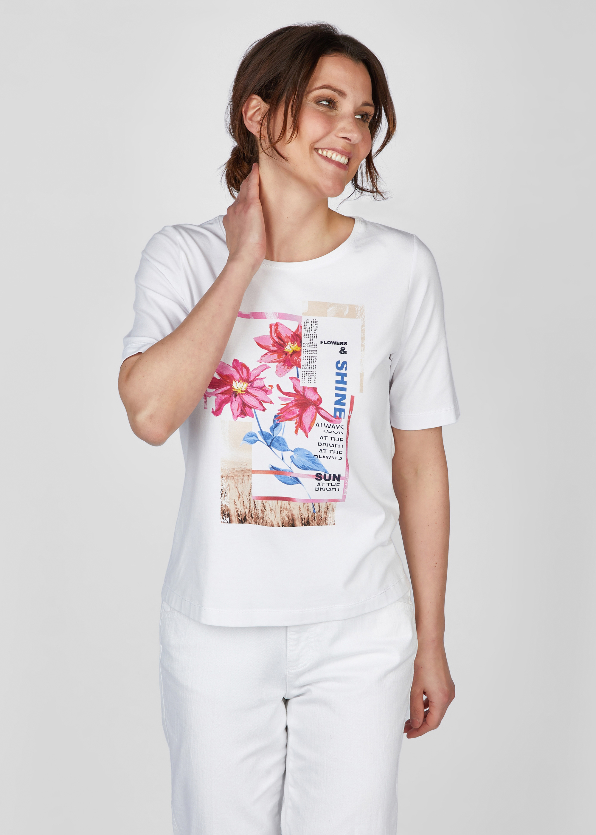 T-Shirt mit stilvollem Frontprint