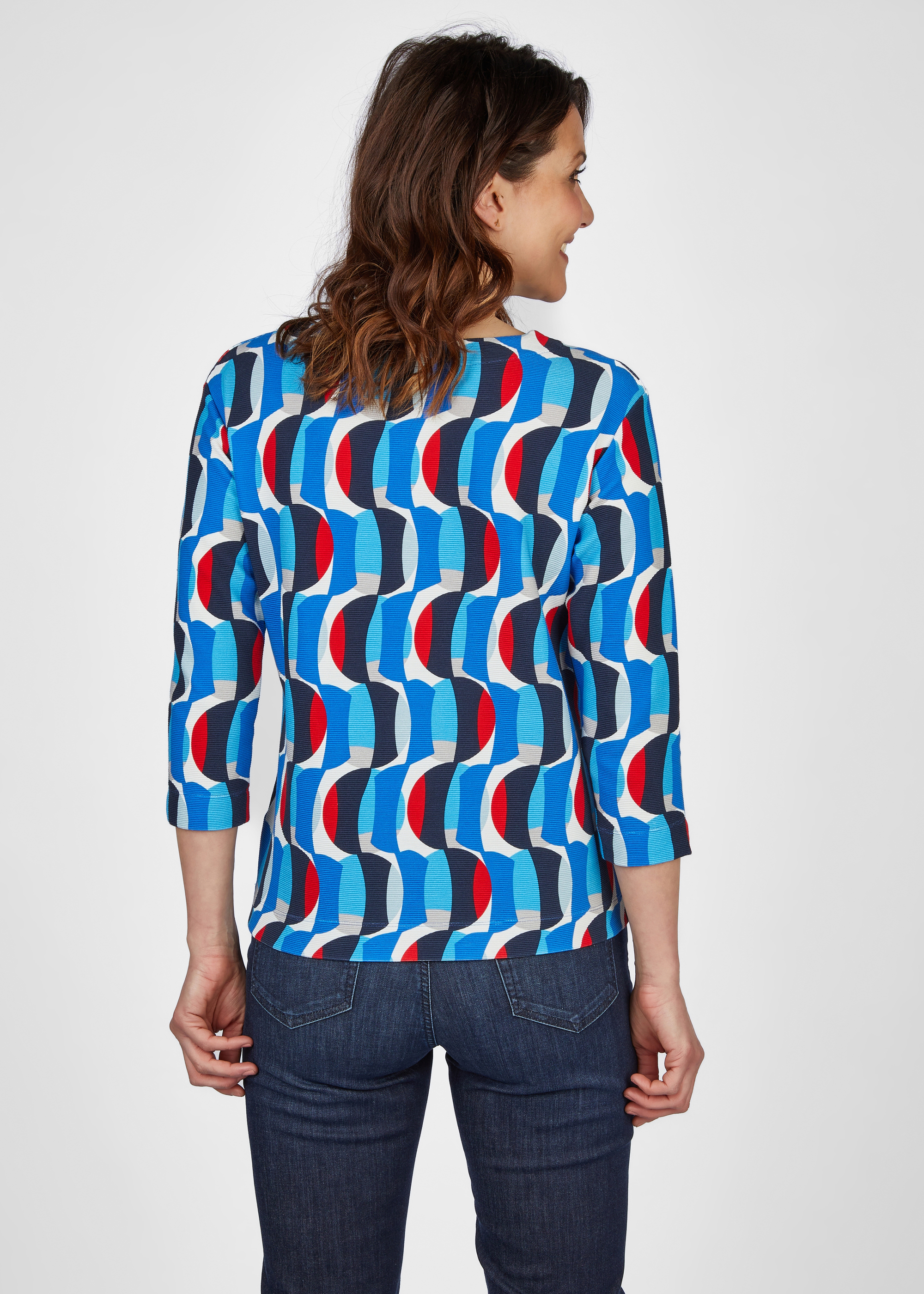 Sweatshirt mit geometrischen Muster