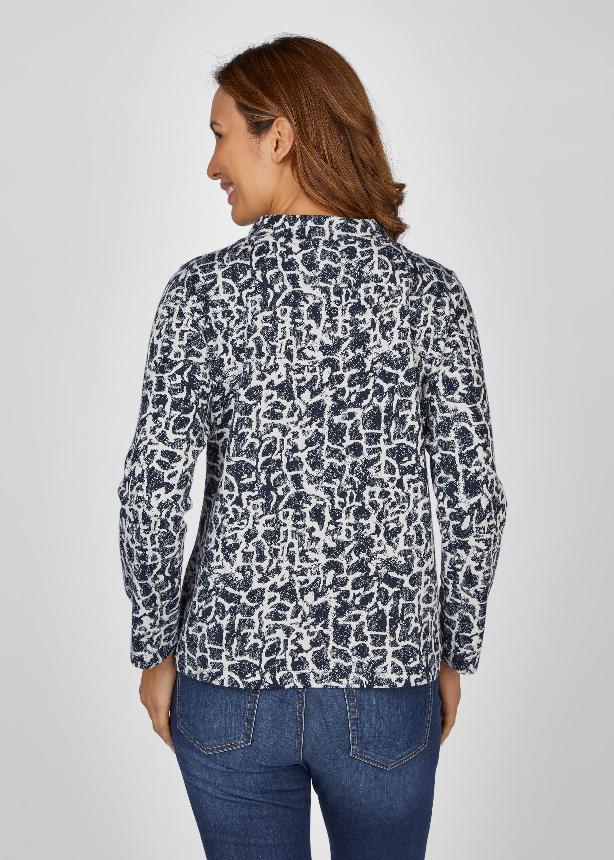 Sweatshirt mit abstraktem Muster