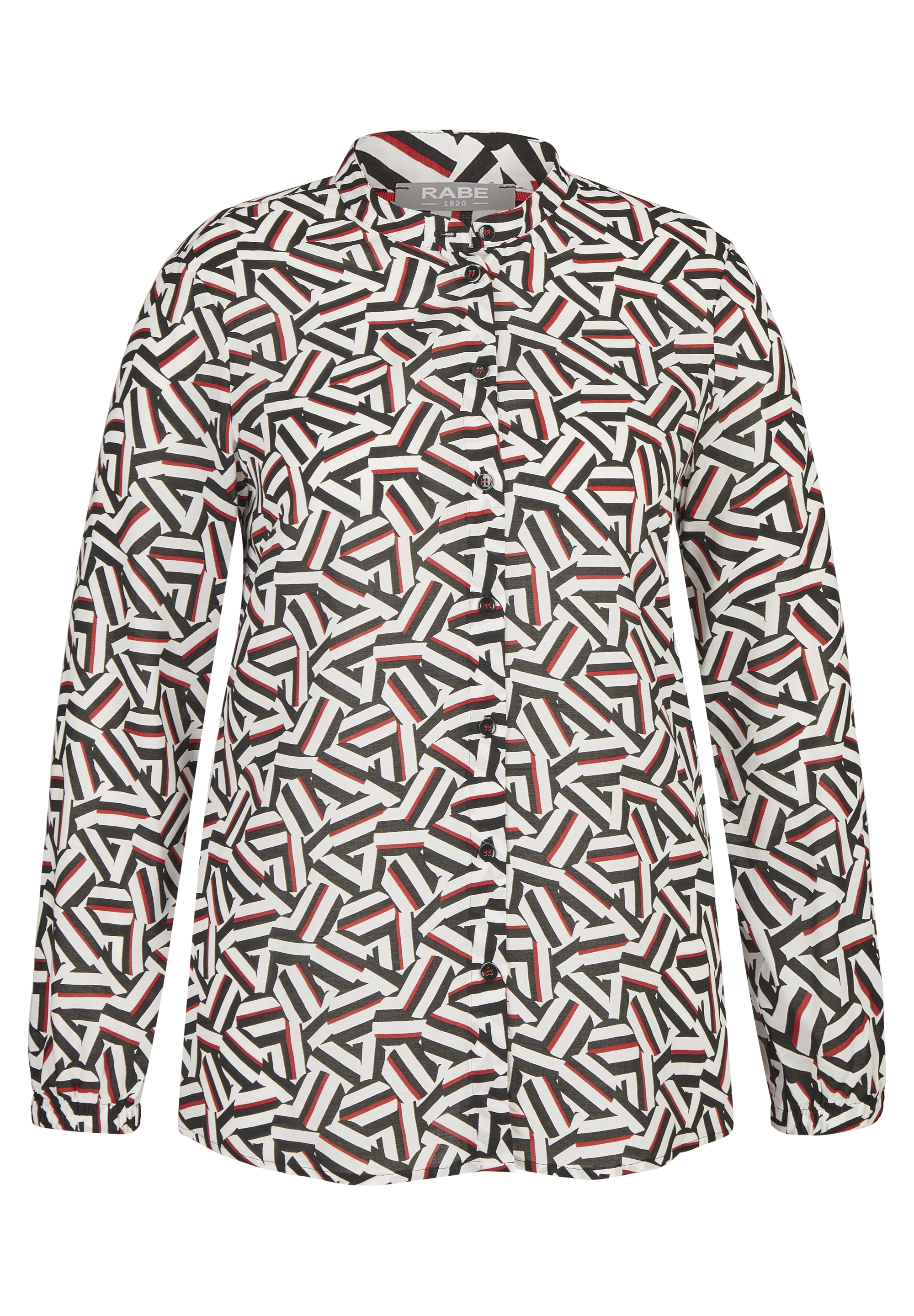 Hemdbluse mit grafischem Muster